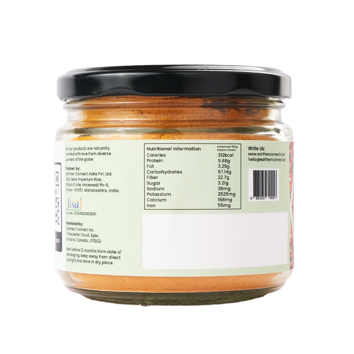 lakadong turmeric powder nutritional information