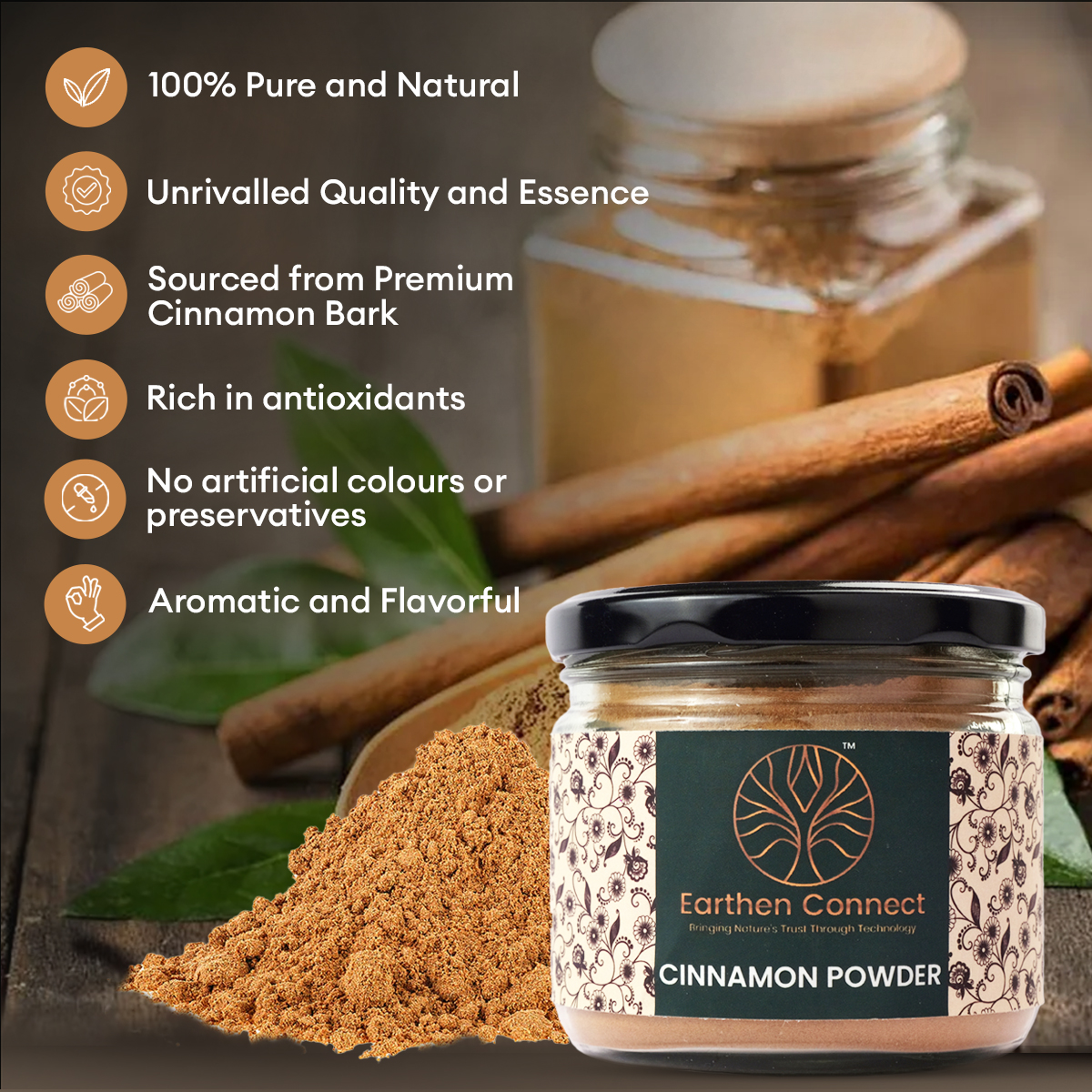 why should buy earthen connect cinnamon powder