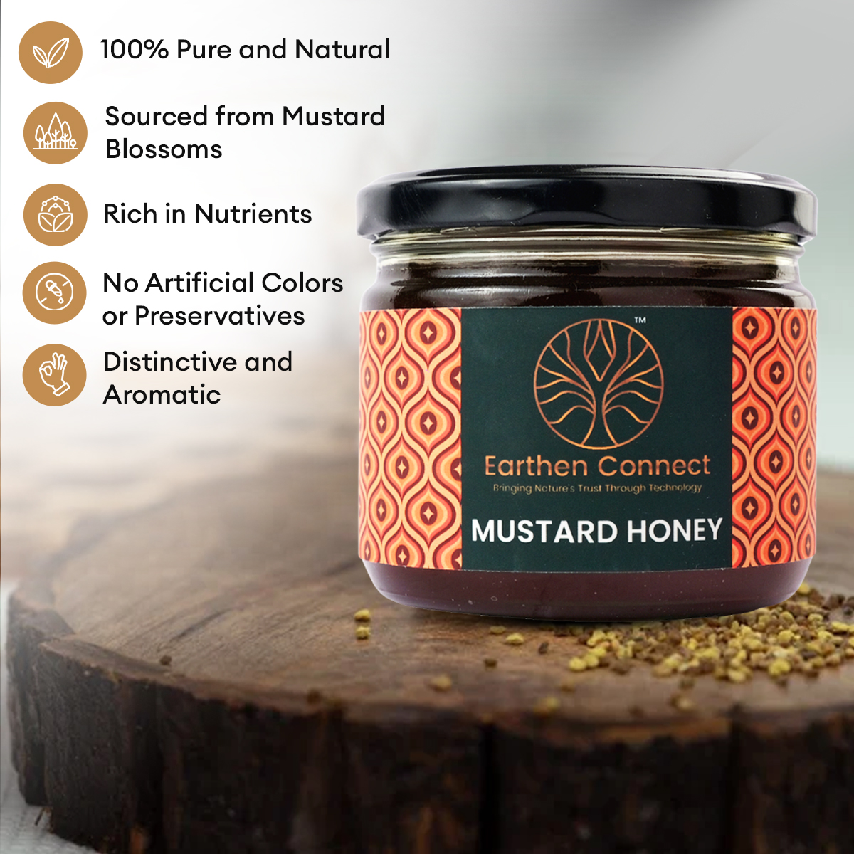 why earthen connect Mustard Honey