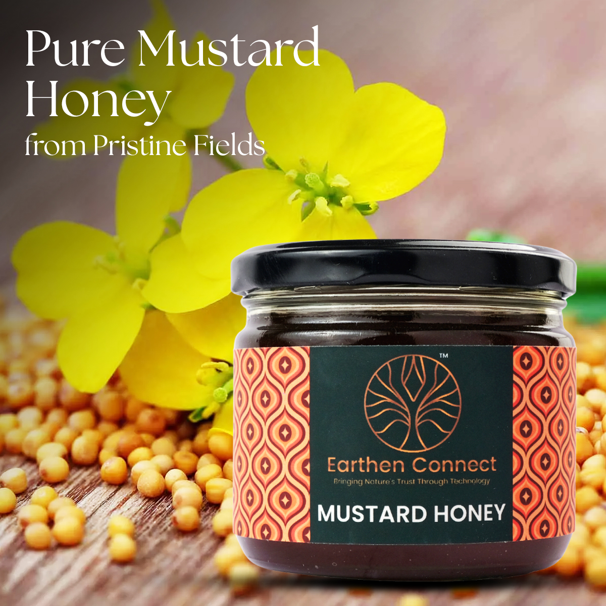 pure mustard honey from pristine fields